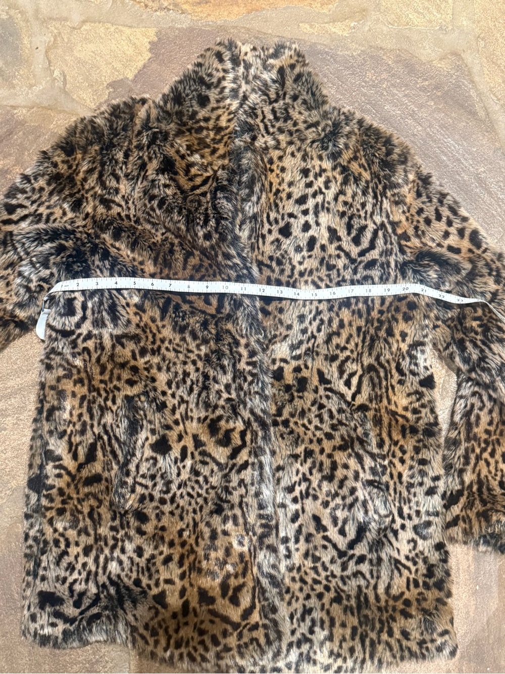 Sanctuary Faux Fur Leopard Print Coat in Brown and Black Size Small - Picture 8 of 13